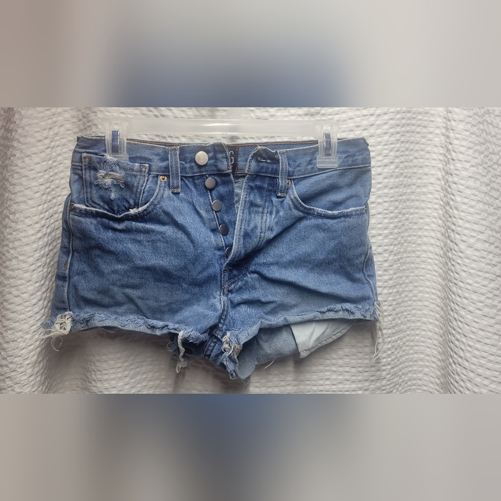 Urban Outfitters Distressed Blue Jean Shorts
